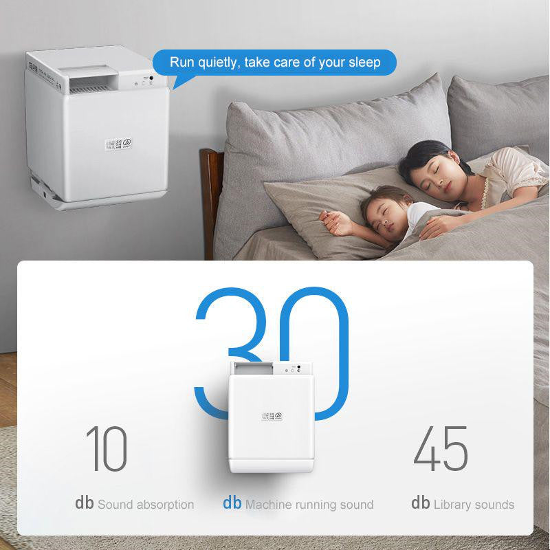 AirPro Fresh FE6  |   Single Room Ductless Installation Wall Mounted Fresh Air Ventilator